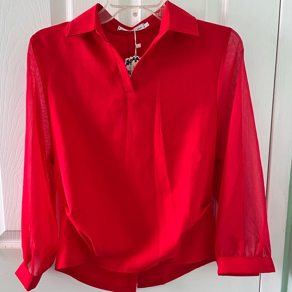 Stylish blouses with see through sleeves 😍